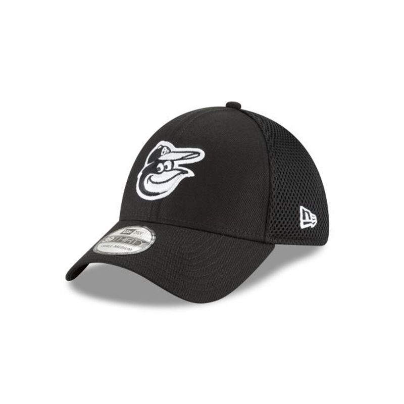 MLB Baltimore Orioles Neo 39Thirty Stretch Fit (GKX7227) - Black New Era Caps